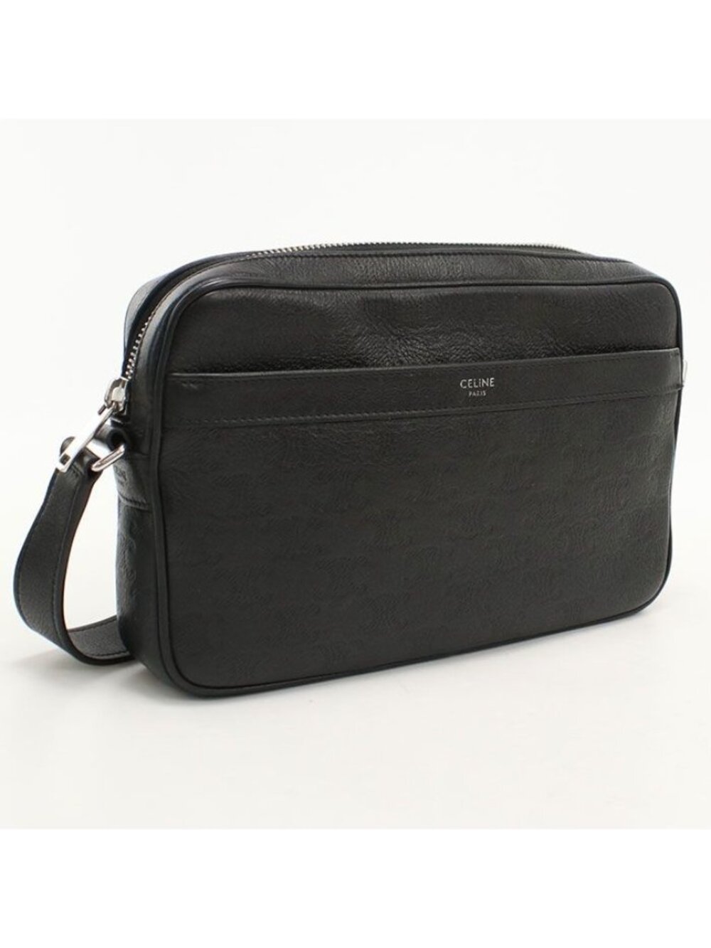 Celine Messenger Bag Embossed Triomphe Crossbody Calfskin